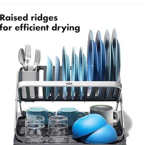 OXO Compact Folding Dishrack - Picture 2 of 6
